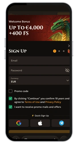 DragoBet Casino registrarse